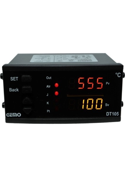 DT105AX-230VAC-R ,96X48MM 110V...220VAC PT100/TC KONTAK-2A2K Isı Kontrol