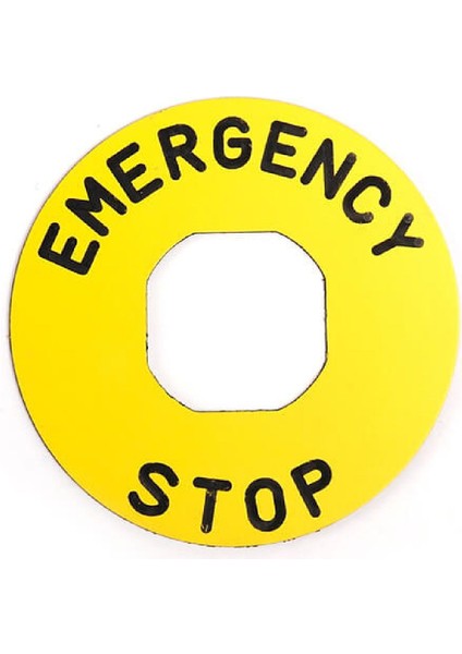 F14 ,60MM M22 Buton Acil Etiket