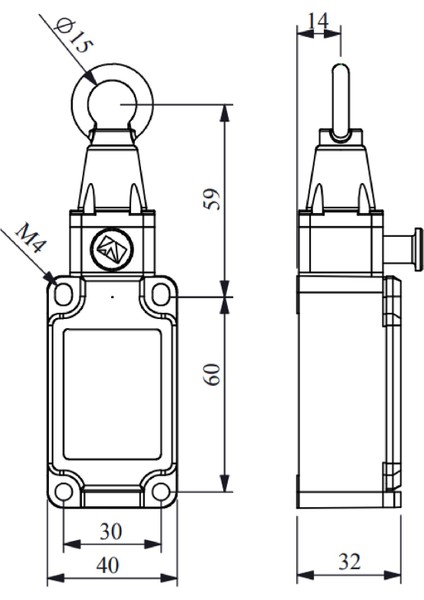 L52K23HUM112 ,metal Gövde KONTAK-1A1K Resetli Halat Sivic fiyatları