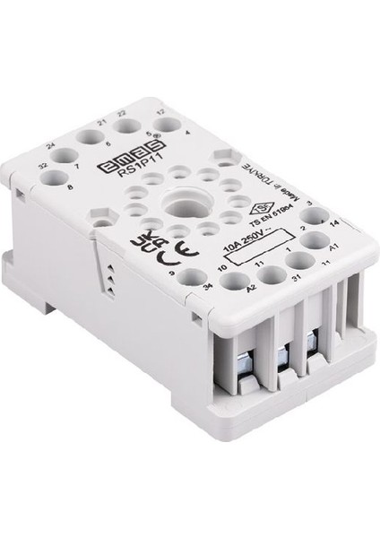 RS1P11G1 ,yuvarlak-8-Pin Vidalı Ray Röle Soket