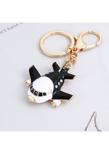 Küçük Uçak Modeli Araba Anahtarlık Çanta Çekicilik Dekoratif Kolye (Yurt Dışından)