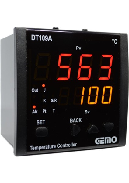 DT109AX-24V-R ,96X96MM 24VAC/DC PT100/TC KONTAK-2A2K Isı Kontrol