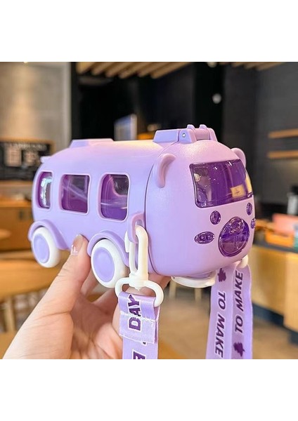Çocuk Su Bardağı Taşınabilir Açık Zıplayan Plastik Bardak Bebek Otobüsü (Yurt Dışından)