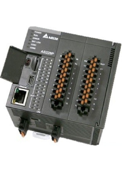 AS228T-A ,16D/12N Ethernet Canopen Plc Cpu Modül