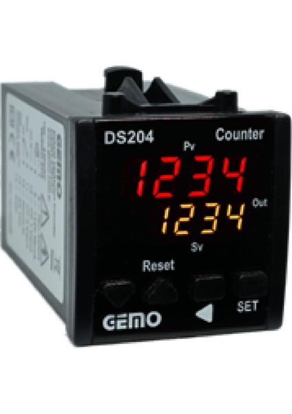 DS204-24V ,48X48MM 24VAC/DC KONTAK-1A1K 4-Hane Sayıcı