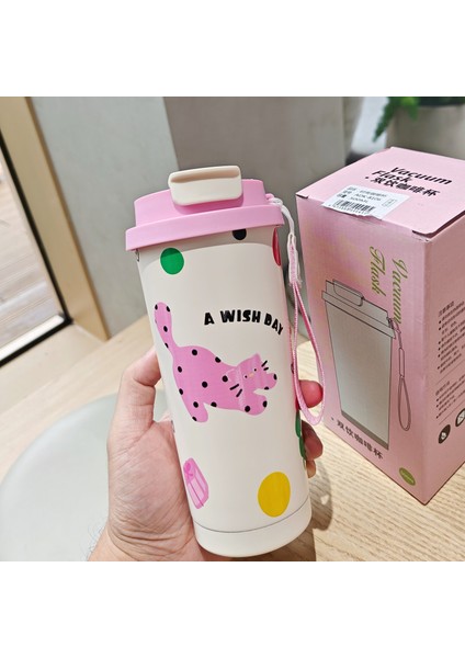 Sevimli Karikatür Kahve Kupa Su Kupa Paslanmaz Çelik Bardak Vakumlu Bardak (Yurt Dışından)