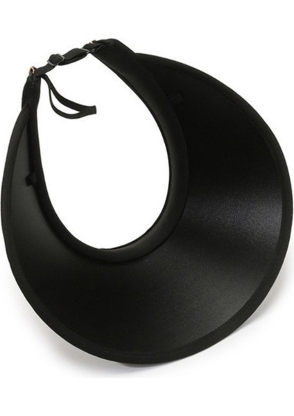 Geniş Siperli Vizör Kep Şapka Uv Koruyucu Siperlik Plaj Şapka Siyah fiyatları