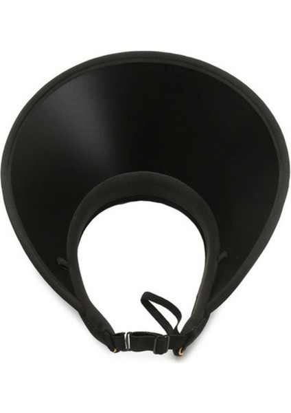 Geniş Siperli Vizör Kep Şapka Uv Koruyucu Siperlik Plaj Şapka Siyah modelleri