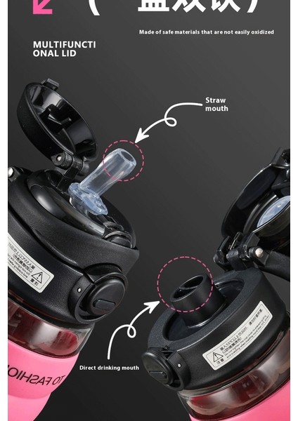 Plastik Dak Büyük Kapasiteli Öğrenciler Taşınabilir Pipetli Su Dakları (Yurt Dışından) fiyatları