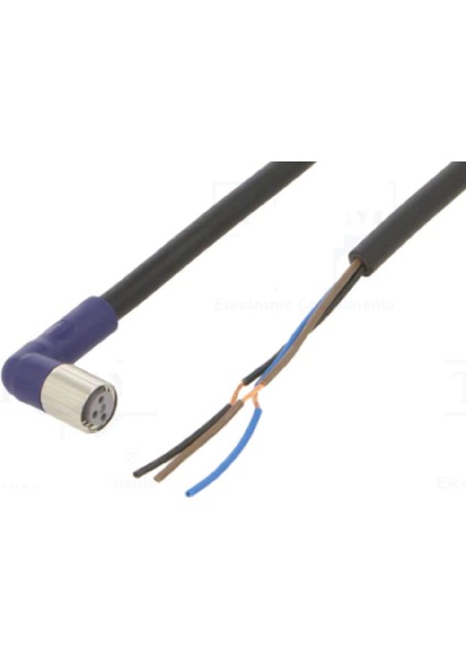 XS3F-LM8PVC3A5M ,açı/m8-3p Pvc-5mt Sensör Kablo