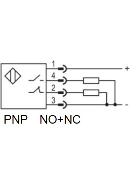 PTFT-BC100DPR-E2 ,kübik/1mt Pnp-No/nc M12-4P Cisim Fotosel