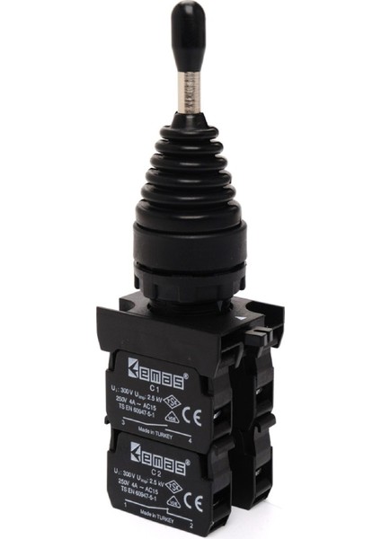 CP707DJ41 ,4-Yön KONTAK-4A Yaylı M22 Joystick