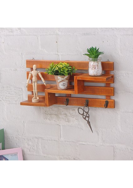 Vintage Duvar Yemek Odası Mern Giriş Kapısı Ev Dekoru Anahtar Rafı (Yurt Dışından)