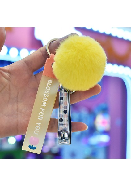 Anahtarlık Sevimli Kürk Topu Tırnak Makası El Ipi Anahtarlık Çanta Küçük Aksesuarlar (Yurt Dışından)
