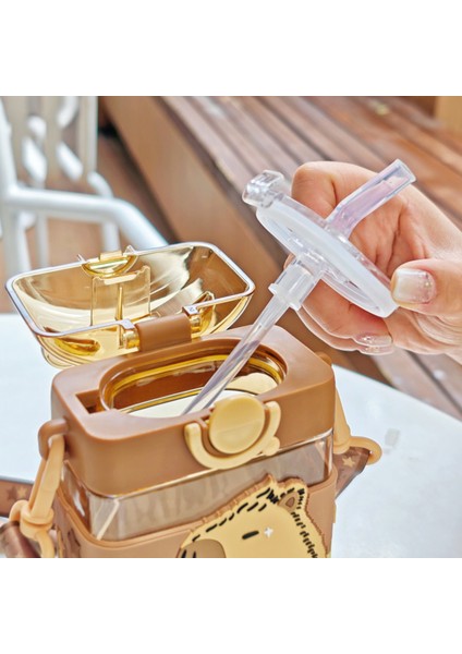 Çocuk Pipetli Dak Karikatür Sevimli Kare Plastik Daklar (Yurt Dışından) fiyatları