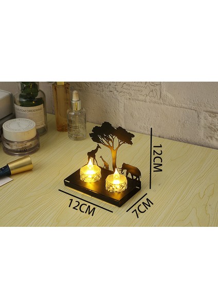 Siyah Süs Mum Işığında Akşam Yemeği Romantik Dekorasyon Sahne Ayarı (Yurt Dışından) fırsatları