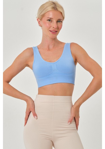 Rosella Toparlayıcı Destekli Seamless Korse Pedsiz Sütyen Kancasız ve Kopçasız Esnek Kumaş