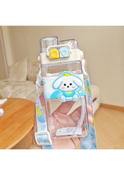 Karikatür Plastik Bardak Sevimli Ikili Içme Kupa Çocuk Pipetli Kur (Yurt Dışından)