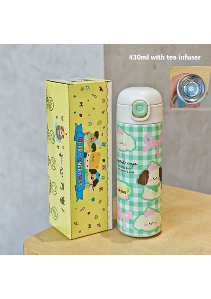 Yalıtımlı Kupa Sevimli Öğrenci Düz Içme Kupa Hediyelik Kupa (Yurt Dışından)