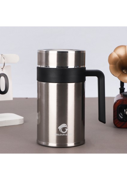 Çay Ayırıcılı Büyük Kapasiteli Iş Ofisi Kulplu Kupa Çay Bardağı (Yurt Dışından)