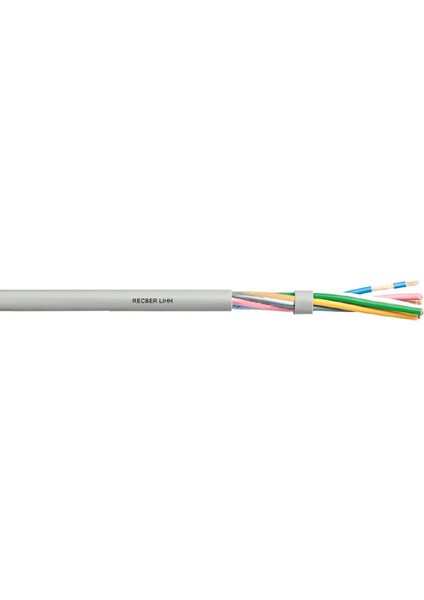 Recber Lıycy-4x0.22 ,kesit 0.22MM 4-Damar/çok Telli Blendajlı Pvc Kumanda Kablo