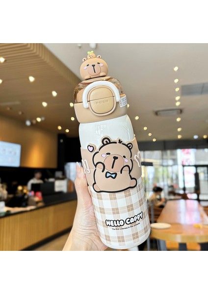 Yalıtım Kabı Karikatür Öğrenci Hediye Kabı Vakumlu Su Kabı (Yurt Dışından)