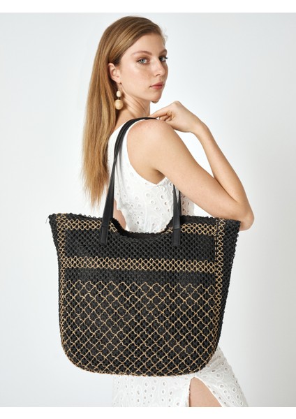 Kadın Hasır Omuz Çantası 05PC25Y1502 modelleri