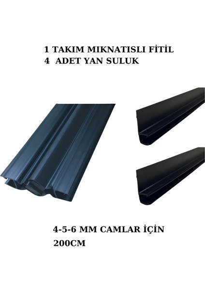 Siyah Duşakabin Mıknatıs Takımı ve 2 Adet Suluk Fitili 200 cm fiyatları
