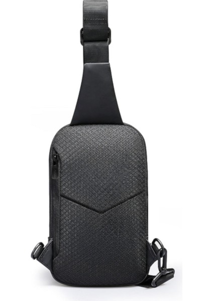 Su Geçirmez Siyah Deri Çapraz Askılı Omuz ve Bel Çantası modelleri