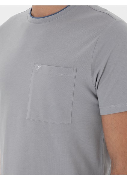 Erkek Taş Regular Fit Cepli T-shirt 50310033-VR049