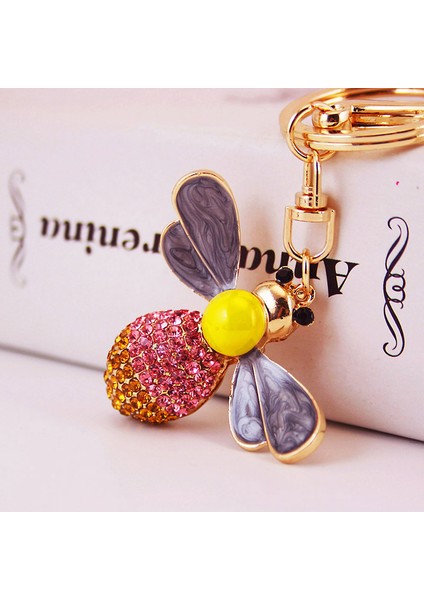 Mücevher Renkli Arı Araba Anahtarlığı Anahtarlık Küçük Hediyeler (Yurt Dışından)