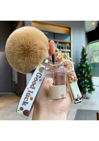 Anahtarlık Çekicilik Karikatür Tırnak Makası Araba Anahtarlık Çanta Çekicilik (Yurt Dışından)