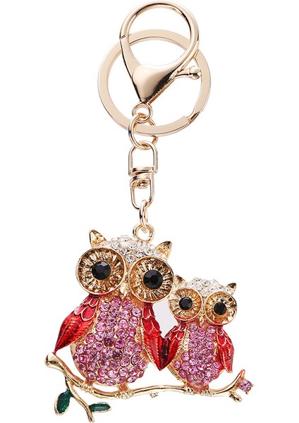 Baykuş Araba Anahtarlığı Sevimli Çanta Kolyesi (Yurt Dışından)