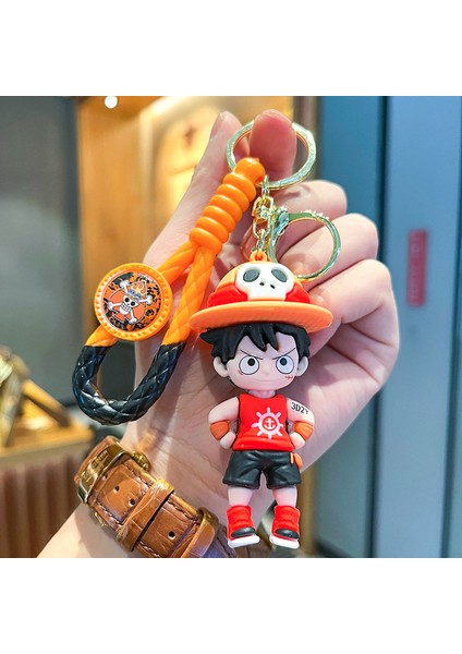 Anime King Of Thieves Luffy Bebek Araba Anahtarlık Kolye Ucu (Yurt Dışından)