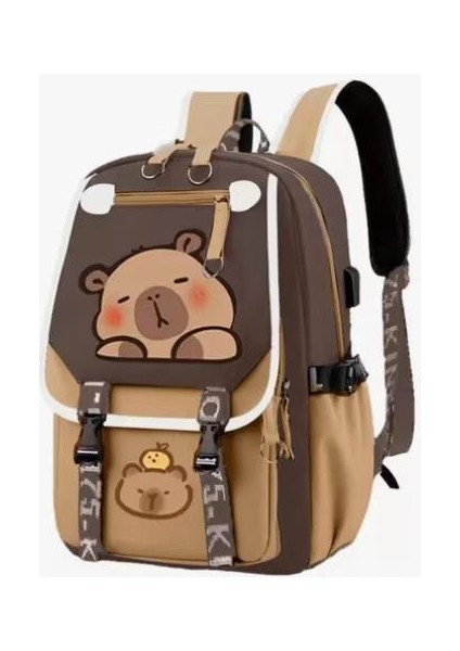 Yeni Yüksek Değerli Küçük Okul Çantası Kızlar Üniversite Öğrencileri Çocuklar Sevimli Anaokulu Çizgili Küçük Sırt Çantası Omuz Çantası (Yurt Dışından)