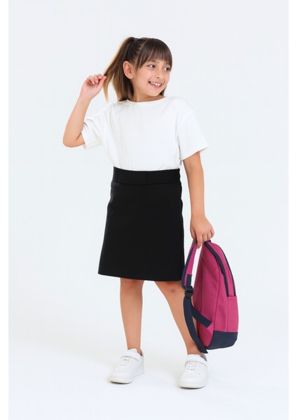 Kız Çocuk Beli Ipli Okul Kaşkorse Şort Etek G2025-1 fiyatları