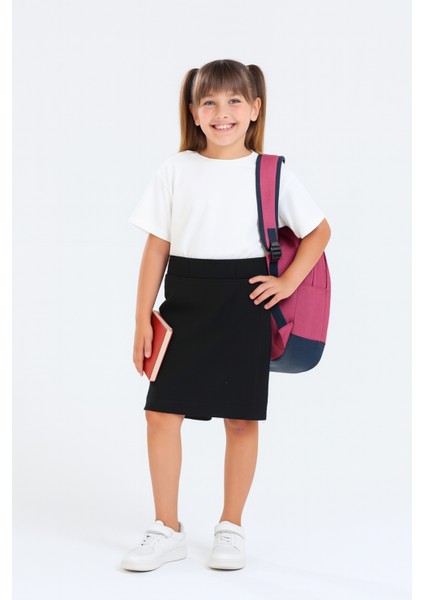 Kız Çocuk Beli Ipli Okul Kaşkorse Şort Etek G2025-1 modelleri