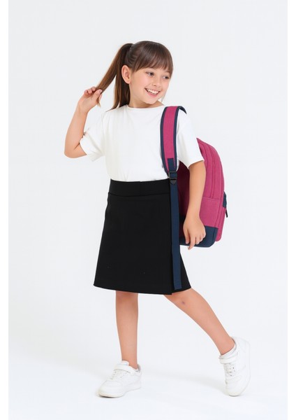 Kız Çocuk Beli Ipli Okul Kaşkorse Şort Etek G2025-1 fırsatları