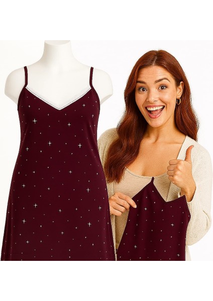 Kadın Büyük Beden Gecelik ve Ev Elbisesi - Geniş Kesim - Ölçüler Ürün Açıklamasında