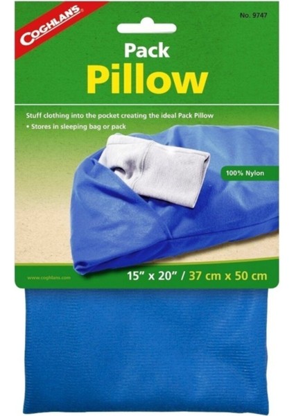 Mavi Renkli Yumuşak Kamp Yastığı, Rahat ve Hafif Seyahat Konforu