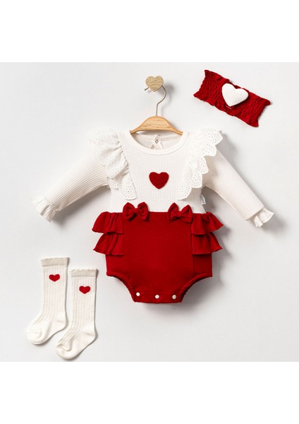 Lottie Kalpli Fırfırlı Kız Bebek Takımı