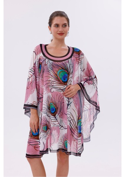 Kısa Kimono Pareo - Tesettür Pareo - Ege Model 180X135 cm