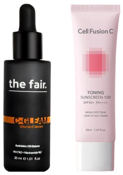 Toning Tone Up Güneş Kremi ve the fair. C Gleam C Vitamini Serum fiyatları