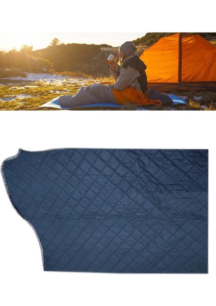 35 Derece Su Geçirmez Iç Polarlı Lacivert Uyku Tulumu