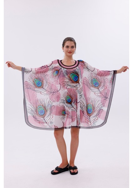 Kısa Kimono Pareo - Tesettür Pareo - Ege Model 180X135 cm