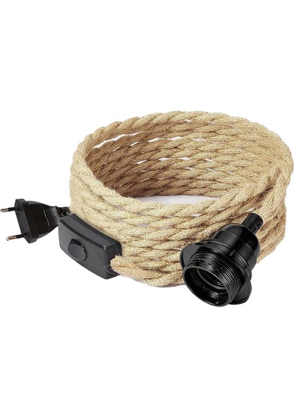 Retro Ip Avize Kablosu Ampulsüz Ab Fişi (Yurt Dışından)