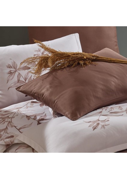 Pamuk Saten Çift Kişilik Nev Takımı Mass V1 Kahve modelleri