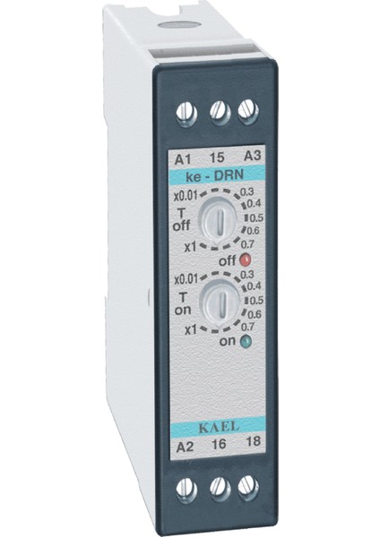 Kael Ke-Drn1 ,ray/dın 24V-220VAC KONTAK-1A1K Flaşör Zaman Röle
