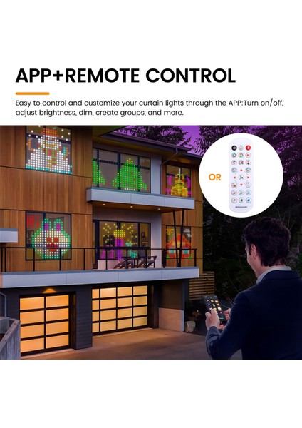 Akıllı Perde Işıkları Bluetooth Uygulama Kontrolü Rgb LED Dize Su Geçirmez (Yurt Dışından) fırsatları