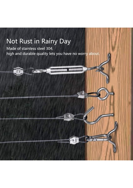 Açık Hava Işık Dizisi Asma Takımı 200 Ft. Asma Halat Kablosu (Yurt Dışından) fırsatları